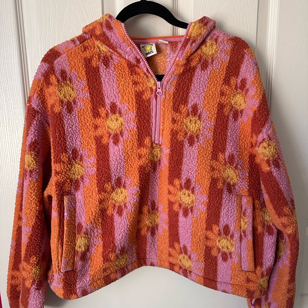 Billabong x Smiley Cozy Smiles / Cozy Fleece Half-Zip Hoodie - Picture 2 of 6